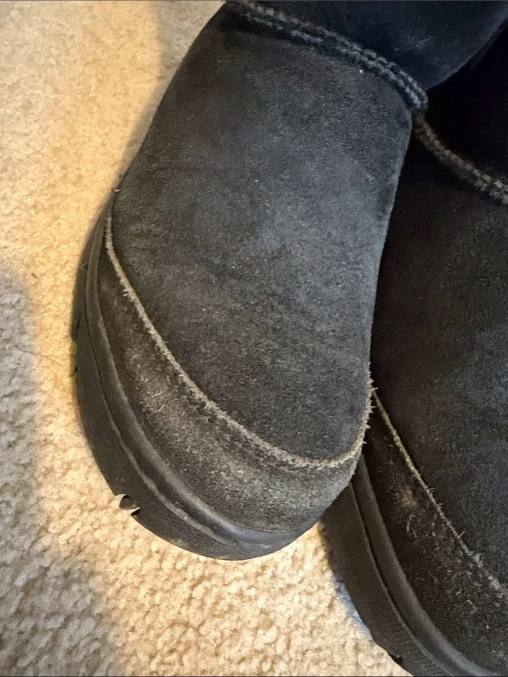UGG Black Classic Short Suede Boot